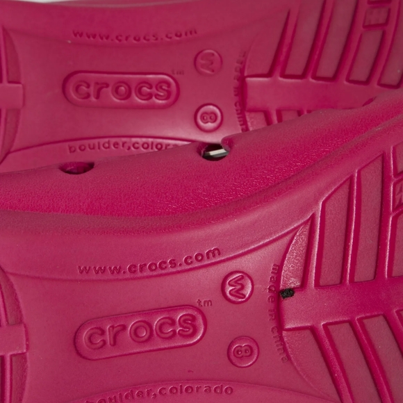 Hot Pink Crocs Shoes - Picture 5 of 6